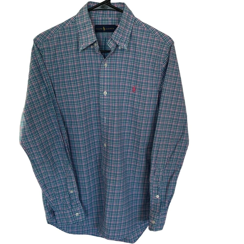 Ralph Lauren, plaid button down button up. Men’s size small.
